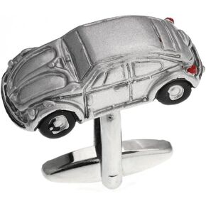 MRCUFF Iconic Car Auto Racing Race Beetle Pair Cufflinks in a Presentation Gift Box & Polishing Cloth
