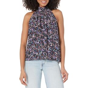 Women's Penelope Halter Top in Caviar Multi