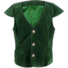 GRAJTCIN Boys Medieval Renaissance Vest Costume Pirate Costume Kids Halloween Gothic Viking Steampunk Waistcoat