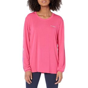 Columbia Women's Standard Slack Water Graphic Boyfriend Long Sleeve