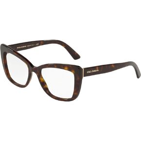 Dolce&Gabbana Woman Sunglasses Havana Frame, Demo Lens Lenses, 53MM
