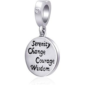 Pray Charm 925 Sterling Silver Faith Charm Anniversary Charm for Pandora Charm Bracelet