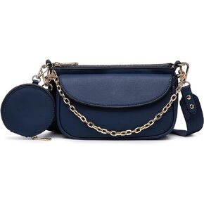 MARCO M KELLY Small Crossbody Bags for Women with Coin Purse Multi Pochette PU Leather Designer Shoulder Handbag 3pcs Set