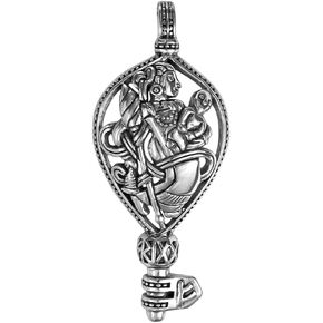 Sterling Silver Norse Goddess Frigga's Key Pendant