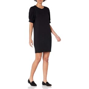 Amazon Essentials Women's Supersoft Terry Relaxed-Fit Short-Sleeve Puff-Sleeve Dress (Previously Daily Ritual)