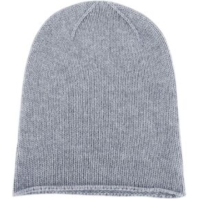 Shorts of Hawick Women's 100% Cashmere Beanie Hat - Light Gray - Made in Scotland by Love Cashmere