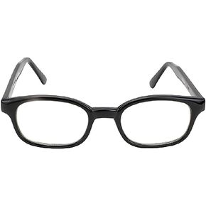 Pacific Coast Original KD's Biker Sunglasses (Black Frame/Clear Lens)
