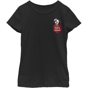 Disney 101 Dalmations Pocket Puppy Girl's Solid Crew Tee