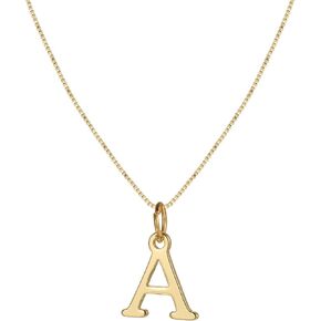 Gold Initial Necklace for Women A-Z Letter Pendant Necklace Simple Jewelry Gift for Teen Girl Trendy Personalized Letter Name Necklaces
