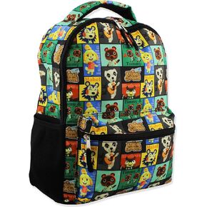 Nintendo Animal Crossing Kids 16 Inch School Backpack (One Size, Black)