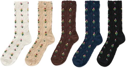 STYLEGAGA Women's Multi-Pattern Fashion Cotton Ankle Socks… in Kuwait