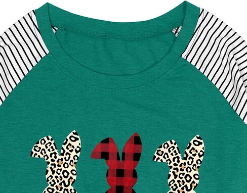 Womens Easter Shirt Plus Size Bunny Rabbit Graphic Tees Happy Easter Bunny Tops Funny Spring Shirts in Saudi Arabia