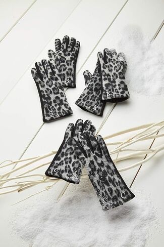 Mud Pie womens Initial Leopard Glove in Saudi Arabia