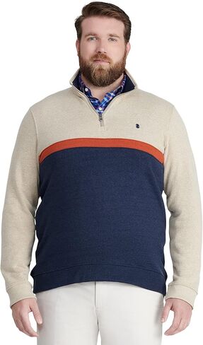 IZOD Men's Big and Tall Advantage Performance Quarter Zip Fleece Pullover Sweatshirt in Saudi Arabia