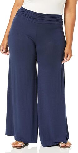 Star Vixen Women's Plus-Size Stretch Rayon Jersey Wide-Leg Palazzo Pant in Saudi Arabia