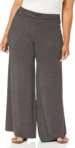 Star Vixen Women's Plus-Size Stretch Rayon Jersey Wide-Leg Palazzo Pant in Saudi Arabia