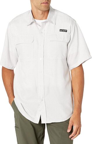 Men's Realtree Short Sleeve Button Down Gingham Fishing Shirt in Saudi Arabia
