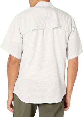Men's Realtree Short Sleeve Button Down Gingham Fishing Shirt in Saudi Arabia