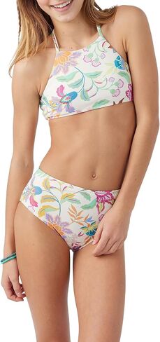 O'NEILL Girl's High Neck Swimsuit - Swim Set for Girls with Matching Bikini Top and Bottom in Saudi Arabia