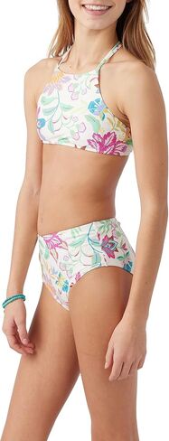 O'NEILL Girl's High Neck Swimsuit - Swim Set for Girls with Matching Bikini Top and Bottom in Saudi Arabia