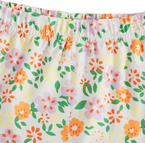WDIRARA Girl's Floral Print Elastic Waist Flare Bell Bottom Pants Stretchy Long Pants in Saudi Arabia