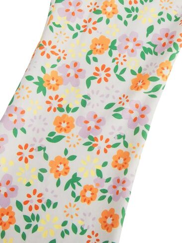 WDIRARA Girl's Floral Print Elastic Waist Flare Bell Bottom Pants Stretchy Long Pants in Saudi Arabia