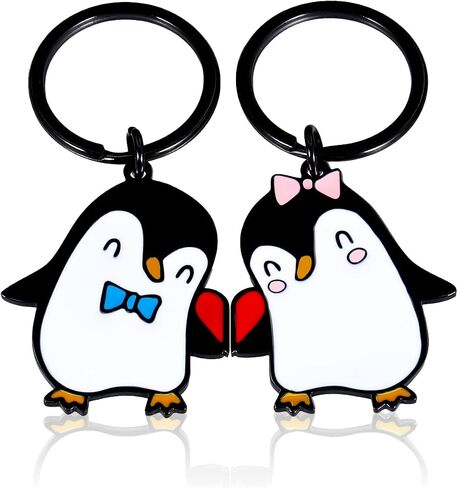 VANLOVEMAC Couple Gifts Matching Couples Stuff Gifts for Boyfriend Girlfriend Best Friend Him Her Penguin Lover Cute Keychain for Women Anniversary Valentines Day Christmas Birthday Gifts in Saudi Arabia