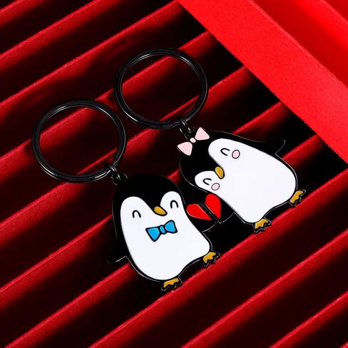 VANLOVEMAC Couple Gifts Matching Couples Stuff Gifts for Boyfriend Girlfriend Best Friend Him Her Penguin Lover Cute Keychain for Women Anniversary Valentines Day Christmas Birthday Gifts in Saudi Arabia