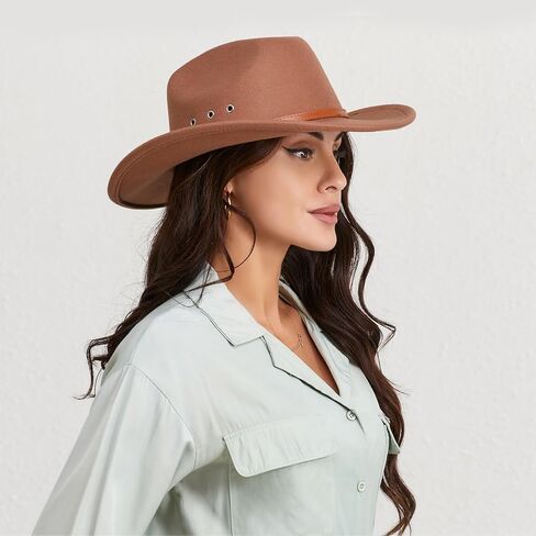ZEBSF Cowboy Hat for Men Women Khaki in Saudi Arabia