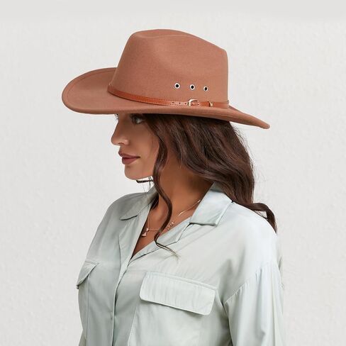 ZEBSF Cowboy Hat for Men Women Khaki in Saudi Arabia