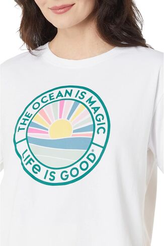 Life is Good Short Sleeve Boxy Crusher™ Tee in Saudi Arabia