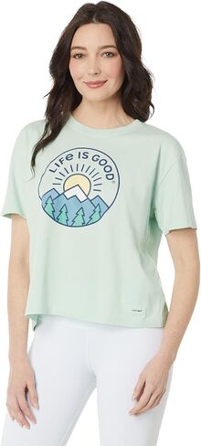 Life is Good Short Sleeve Boxy Crusher™ Tee in Saudi Arabia