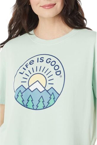 Life is Good Short Sleeve Boxy Crusher™ Tee in Saudi Arabia