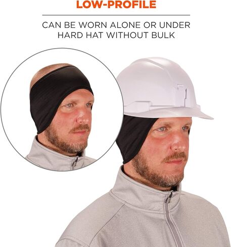 Ergodyne womens Hat 2 Layer Winter Headband Fleece Spandex, Black, One Size US in Saudi Arabia