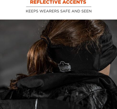 Ergodyne womens Hat 2 Layer Winter Headband Fleece Spandex, Black, One Size US in Saudi Arabia
