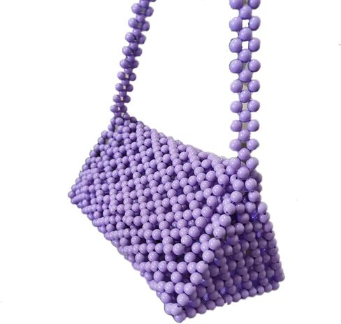 NESECRA Handbag Evening bag for Women Girl,Handmade Pearl Clutch Purse Bridal Clutch Beaded Tote Bag for Party Wedding in Saudi Arabia