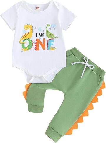 First Birthday Boy Outfit One Years Old Dinosaur Costume Baby Boys 1st Birthday Outfits in Saudi Arabia