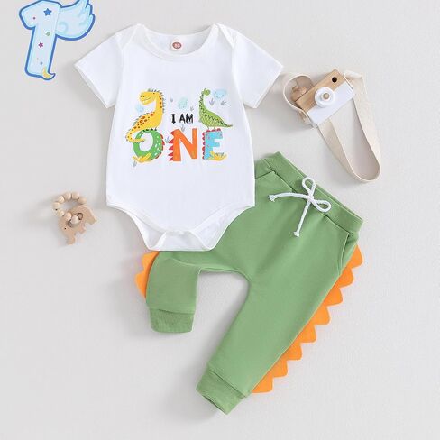 First Birthday Boy Outfit One Years Old Dinosaur Costume Baby Boys 1st Birthday Outfits in Saudi Arabia
