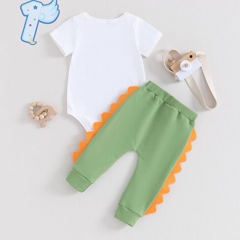 First Birthday Boy Outfit One Years Old Dinosaur Costume Baby Boys 1st Birthday Outfits in Saudi Arabia