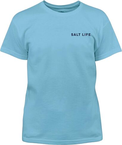 Salt Life Girls' Salty Honor Bones Short Sleeve Classic Fit Shirt in Saudi Arabia