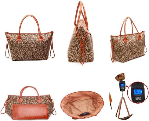 حقيبة يد كبيرة الحجم من قماش الكتف حقيبة تسوق مع جيب داخلي للنساء in Kuwait