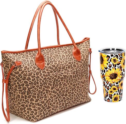 حقيبة يد كبيرة الحجم من قماش الكتف حقيبة تسوق مع جيب داخلي للنساء in Kuwait