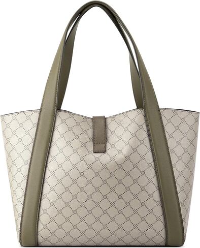 Nine West MORELY 2 IN1 Tote, Beige logomilitary in Saudi Arabia