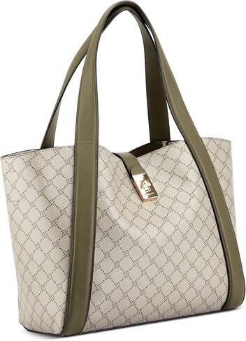 Nine West MORELY 2 IN1 Tote, Beige logomilitary in Saudi Arabia