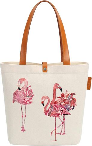حقيبة حمل قماشية وشاطئية من سو كل مطبوع عليها عبارة "Three Flamingos Love Graphic حقيبة يد كتف in Saudi Arabia