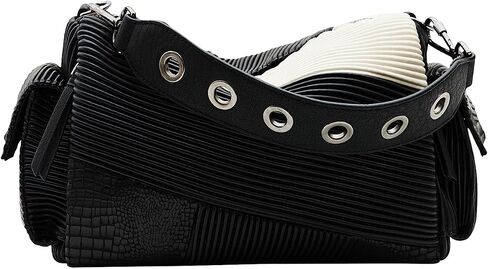 Desigual Accessories PU Hand Bag, Black in Saudi Arabia