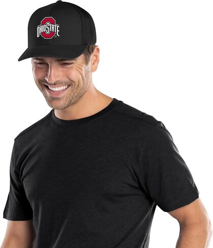 Pacific Headwear Standard Ohio State Men's Trucker Snapback, Multi in Saudi Arabia