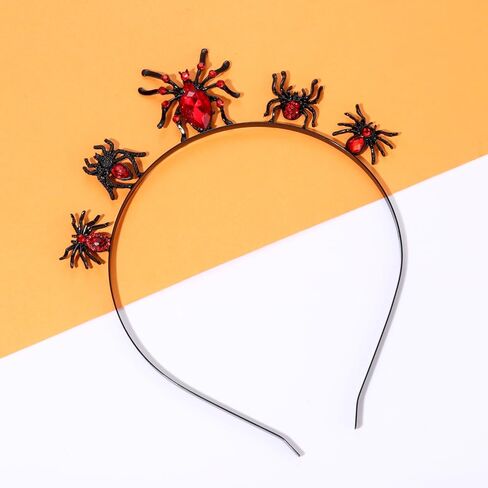 عصابة رأس للهالوين من FAERLIIRY للنساء، عصابة رأس على شكل قرن الشيطان اللامع، ملحقات طوق الشعر التنكرية in Kuwait