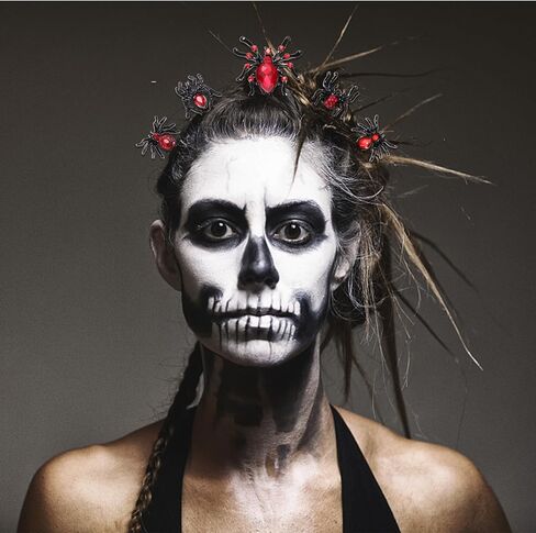 عصابة رأس للهالوين من FAERLIIRY للنساء، عصابة رأس على شكل قرن الشيطان اللامع، ملحقات طوق الشعر التنكرية in Kuwait