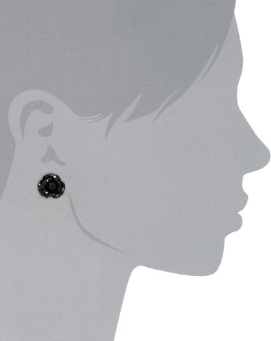 Betsey Johnson Glitter Flower Stud Earrings in Saudi Arabia